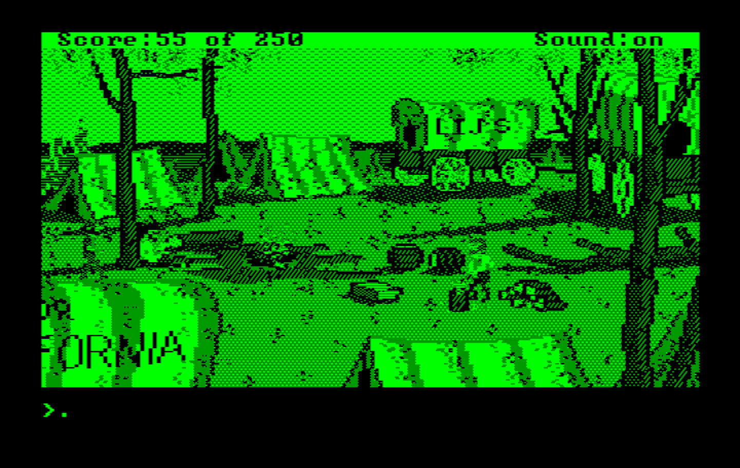 Gold Rush! IBM PC/Compatibles Screenshot: When there's time, talk to everyone you can.