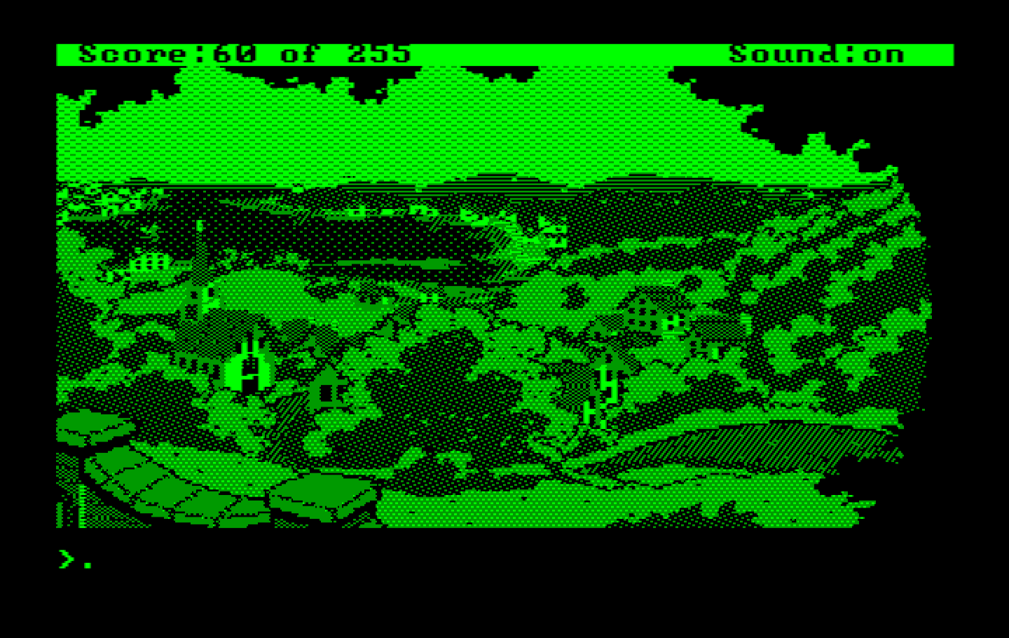 Gold Rush! IBM PC/Compatibles Screenshot: Leaving the harbor.