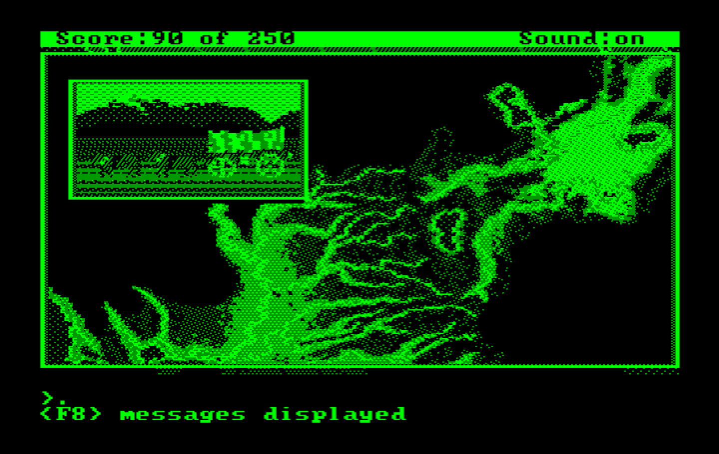 Gold Rush! IBM PC/Compatibles Screenshot: I survived the desert, so the journey continues...