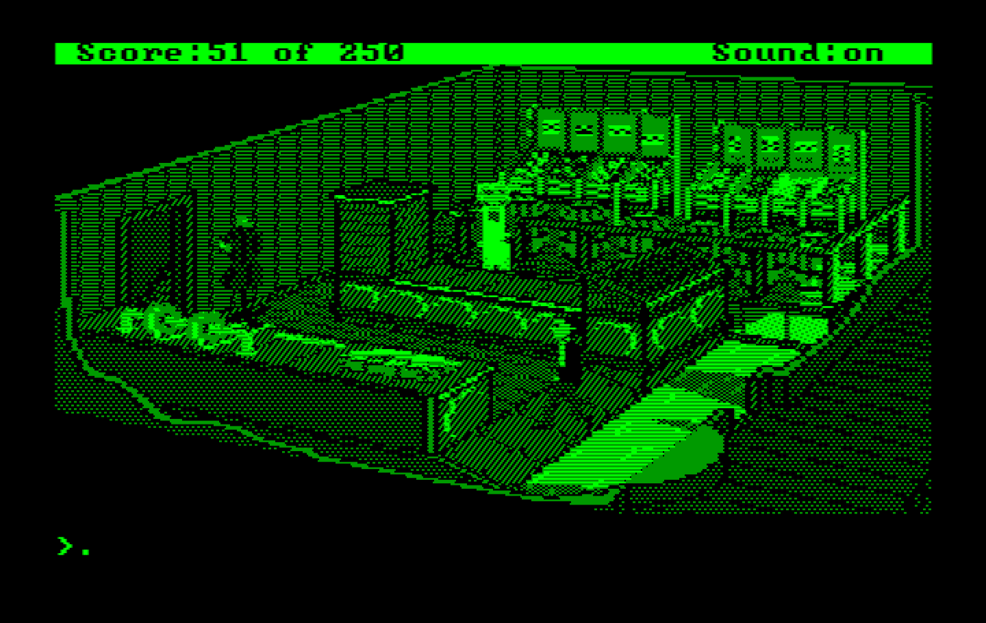 Gold Rush! IBM PC/Compatibles Screenshot: Visiting the grocery store.