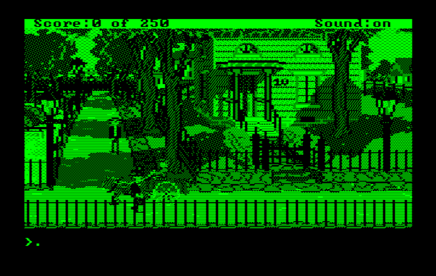 Gold Rush! IBM PC/Compatibles Screenshot: This is my house which I plan on selling.