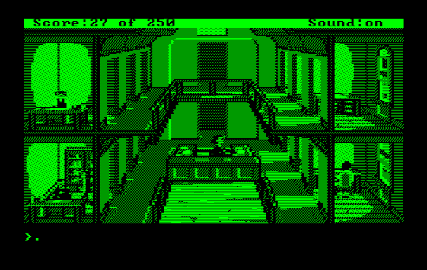 Gold Rush! IBM PC/Compatibles Screenshot: First, I'll need to quit my job...