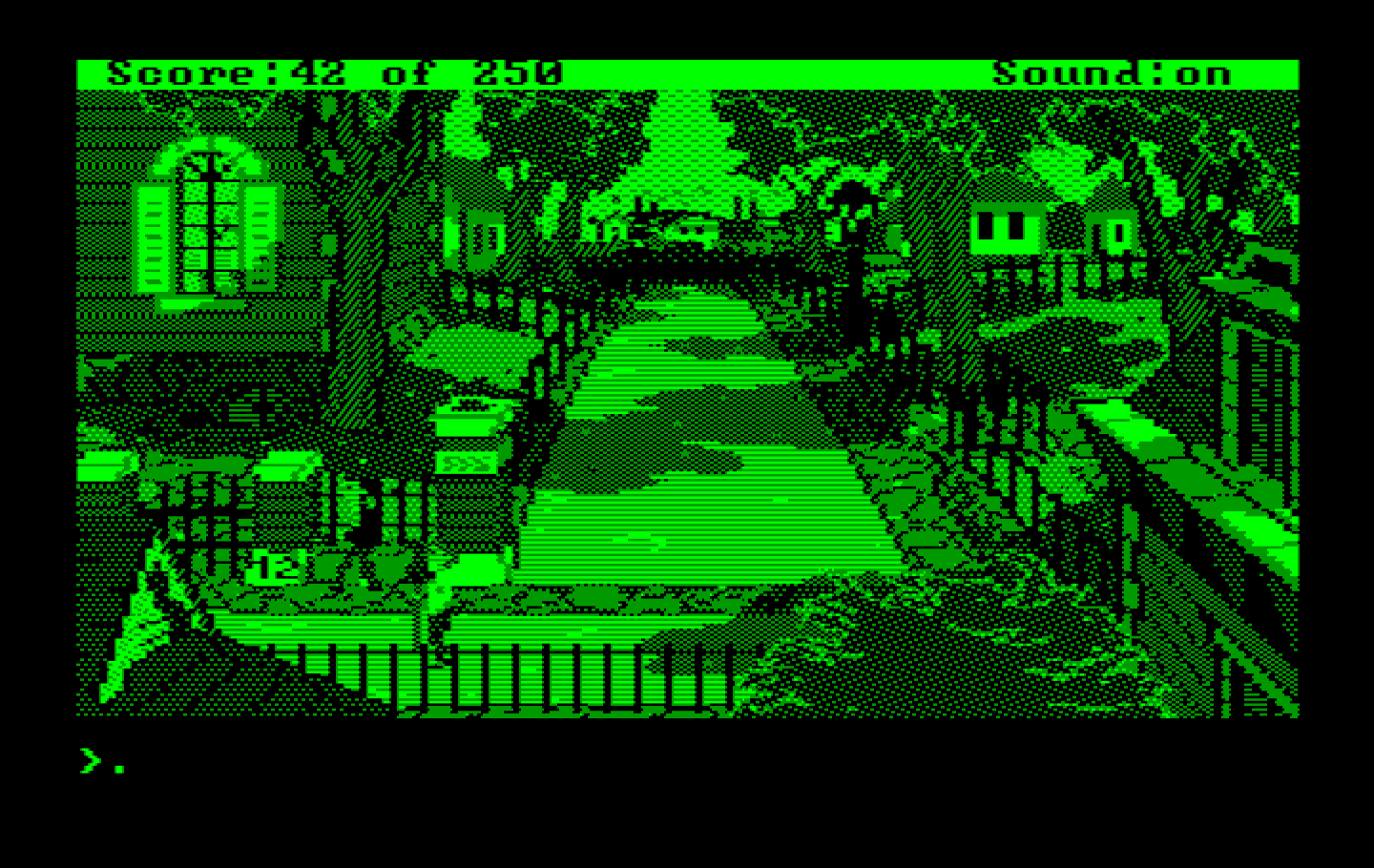 Gold Rush! IBM PC/Compatibles Screenshot: Here's the address where I can buy some boat tickets...