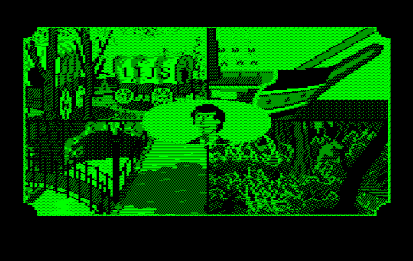 Gold Rush! IBM PC/Compatibles Screenshot: Daydreaming...