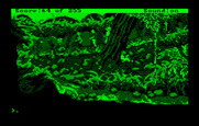 Gold Rush! for IBM PC/Compatibles - Walking down a dangerous mountain path...