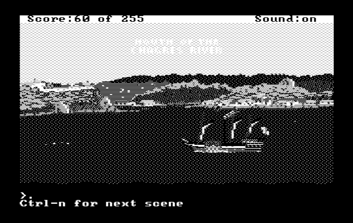 Gold Rush! IBM PC/Compatibles Screenshot: We've arrived!