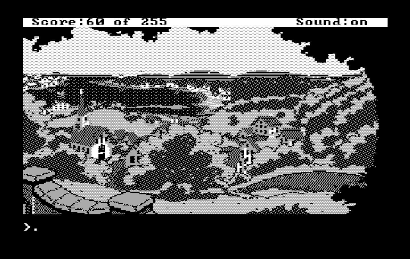 Gold Rush! IBM PC/Compatibles Screenshot: Leaving the harbor.