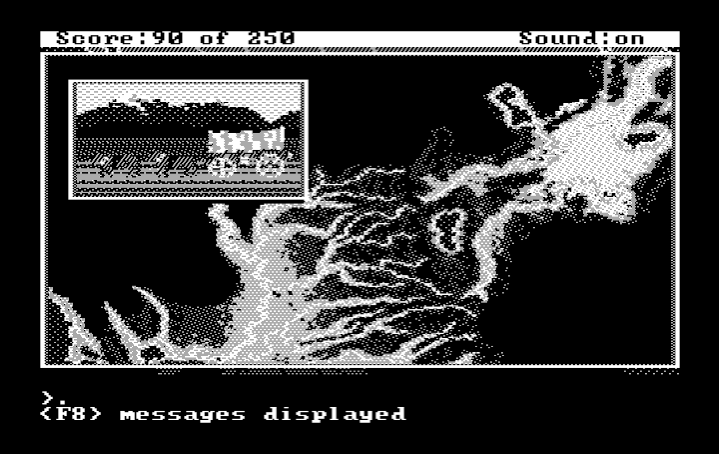 Gold Rush! IBM PC/Compatibles Screenshot: I survived the desert, so the journey continues...