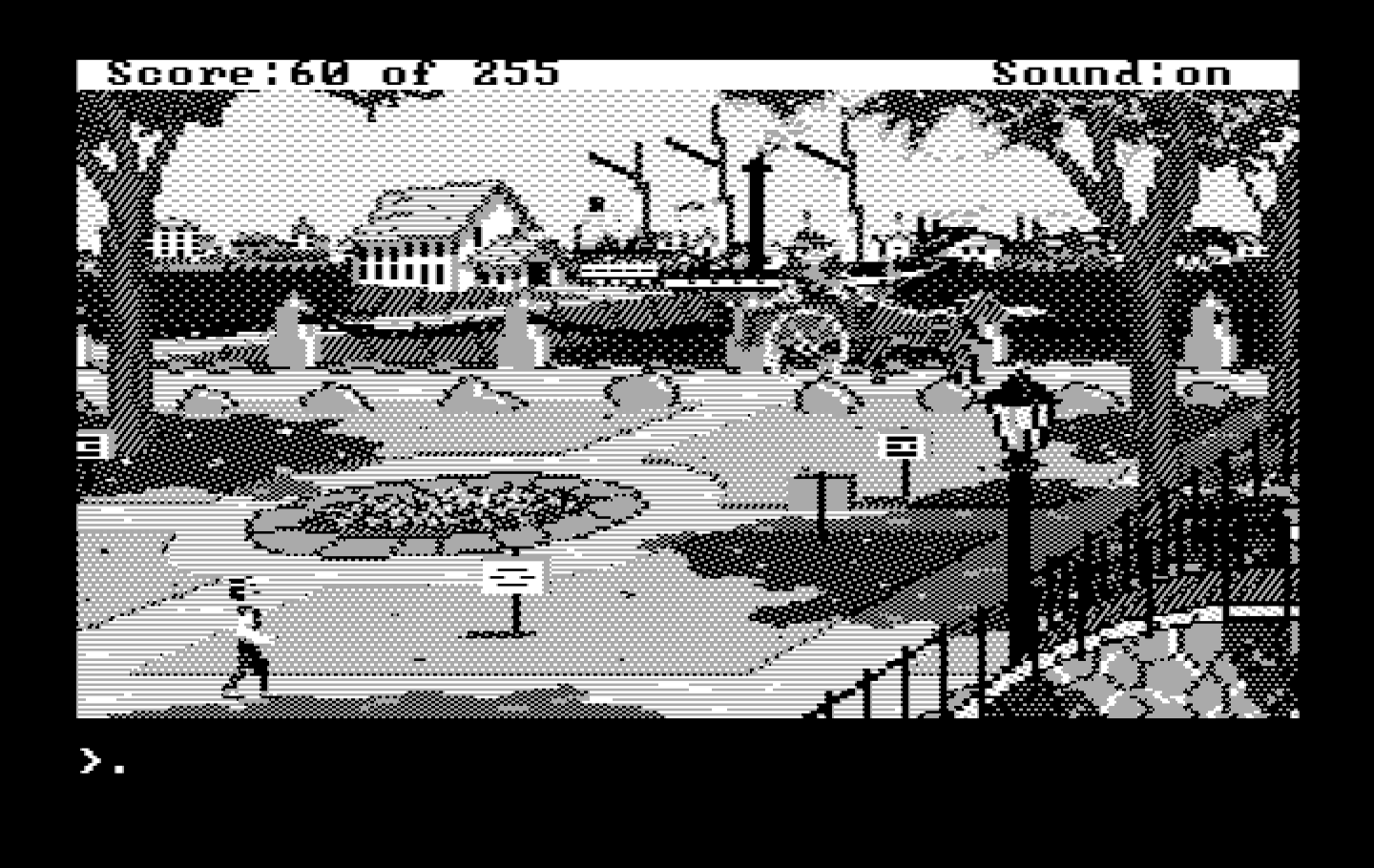 Gold Rush! IBM PC/Compatibles Screenshot: The adventure begins!