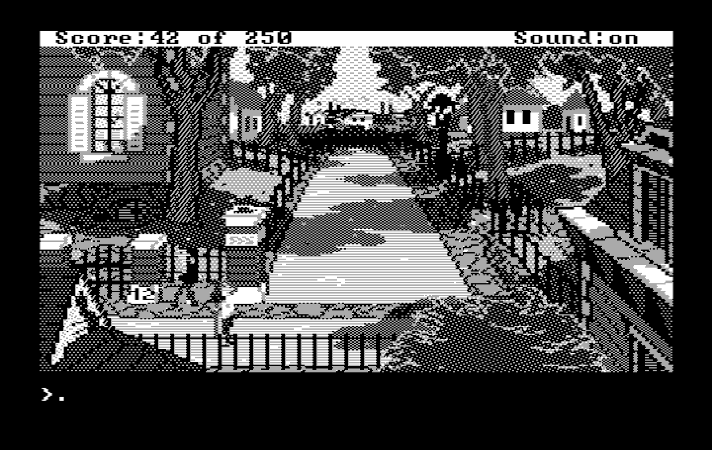 Gold Rush! IBM PC/Compatibles Screenshot: Here's the address where I can buy some boat tickets...