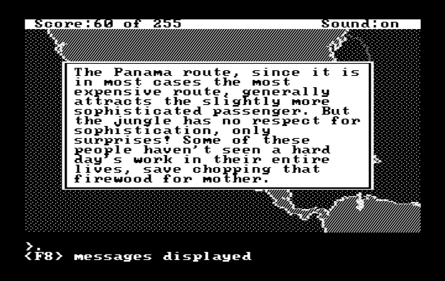 Gold Rush! IBM PC/Compatibles Screenshot: About my route...
