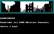 Mindfighter for IBM PC/Compatibles - Starting screen.