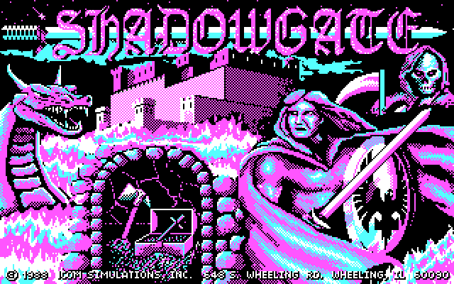 Shadowgate IBM PC/Compatibles Screenshot: Title screen.