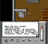 Times of Lore for NES / Famicom - Talking with a character.