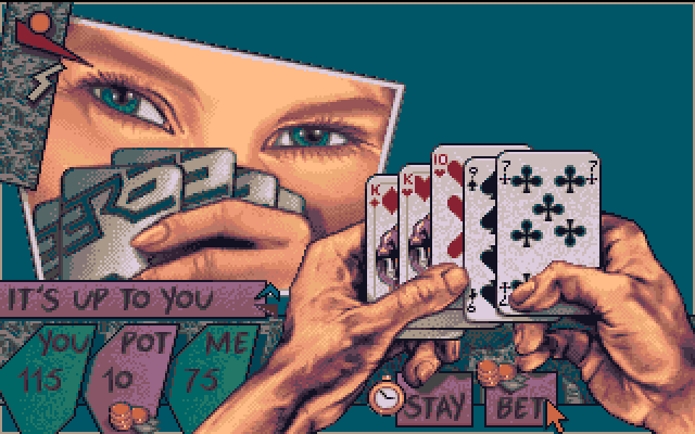 Teenage Queen Amiga Screenshot: The occasional closeup view.