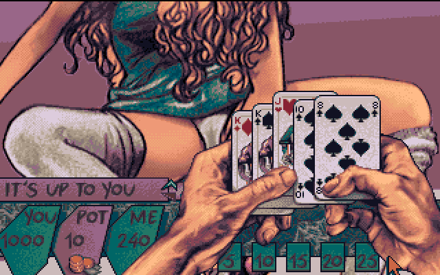 Teenage Queen Amiga Screenshot: How much do you want to bet?