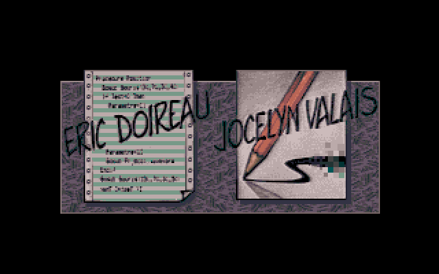 Teenage Queen Amiga Screenshot: Credits screen.