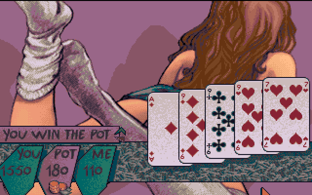 Teenage Queen Amiga Screenshot: I win the pot!