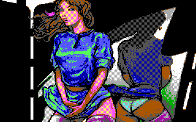 Teenage Queen IBM PC/Compatibles Screenshot: Images become progressively more revealing.