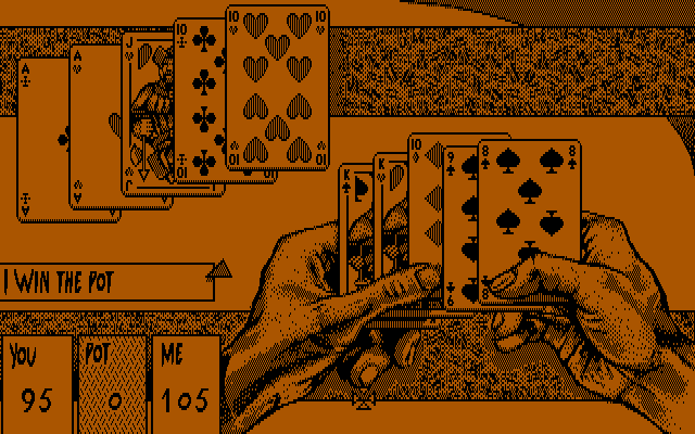 Teenage Queen IBM PC/Compatibles Screenshot: I lost this hand.