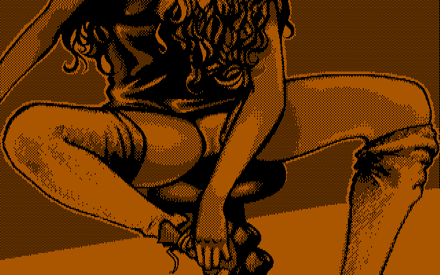Teenage Queen IBM PC/Compatibles Screenshot: Time to take the rollerskates off...