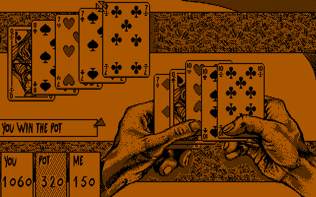 Teenage Queen IBM PC/Compatibles Screenshot: I won an impressive pot this time!