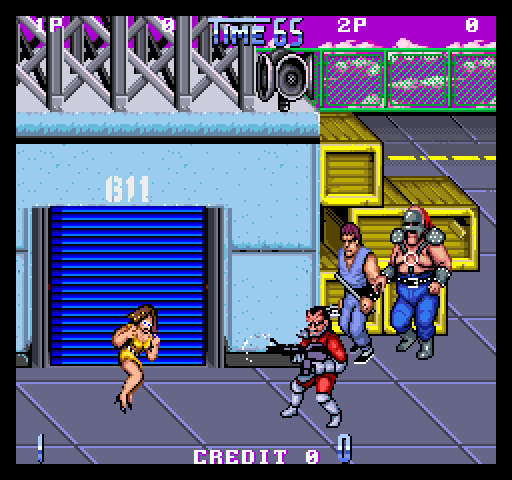 Double Dragon II: The Revenge Arcade Screenshot: Game introduction.