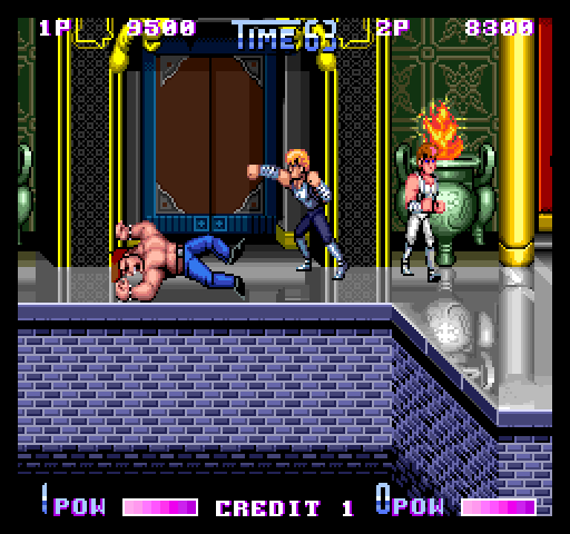 Double Dragon II: The Revenge Arcade Screenshot: I knocked an opponent down...