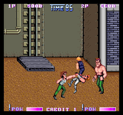Double Dragon II: The Revenge Arcade Screenshot: Start of mission 3.