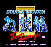 Double Dragon II: The Revenge for Arcade - Title screen.