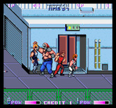 Double Dragon II: The Revenge for Arcade - This large guy lifts me up right off the ground!