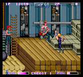Double Dragon II: The Revenge for Arcade - Jumping up a few levels...