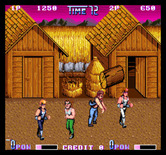 Double Dragon II: The Revenge for Arcade - Don't get hit by the thrown objects...
