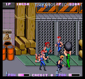 Double Dragon II: The Revenge for Arcade - Some opponents pick up objects to throw at you...