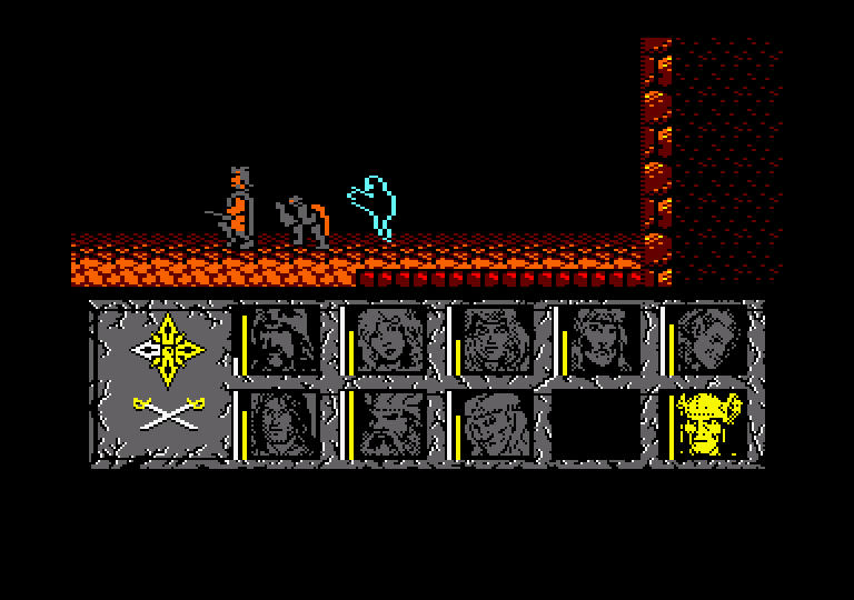 Dragons of Flame Amstrad CPC Screenshot: Looks like a dead end here...