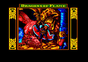 Dragons of Flame for Amstrad CPC - Loading screen.