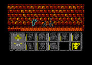 Dragons of Flame for Amstrad CPC - Running from ghosts and monsters...