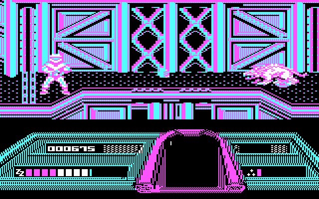 Dream Warrior IBM PC/Compatibles Screenshot: Watch out for that creature on the right...