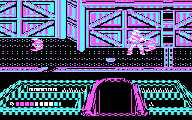 Dream Warrior IBM PC/Compatibles Screenshot: A force field blocks the path yet again!