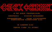 Dream Warrior for IBM PC/Compatibles - The title and credits screen flashes different colors.