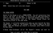 Dream Warrior for IBM PC/Compatibles - More instructions...there are several screens worth.