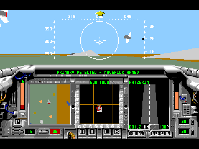 F-15 Strike Eagle II Sega Genesis / Mega Drive Screenshot: Planes flying by...