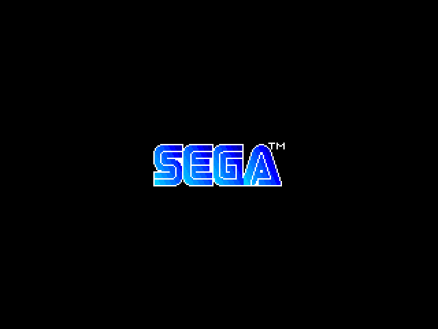 F-15 Strike Eagle II Sega Genesis / Mega Drive Screenshot: SEGA logo screen.