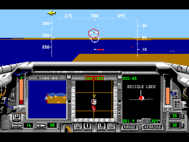 F-15 Strike Eagle II Sega Genesis / Mega Drive Screenshot: Game start.