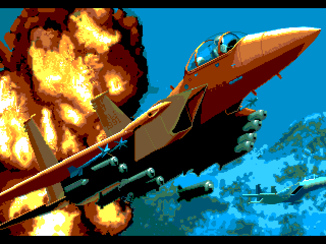 F-15 Strike Eagle II Sega Genesis / Mega Drive Screenshot: Introduction screen.
