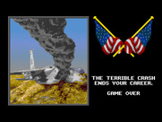 F-15 Strike Eagle II for Sega Genesis / Mega Drive - Game over.