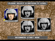 F-15 Strike Eagle II for Sega Genesis / Mega Drive - Select a difficulty.