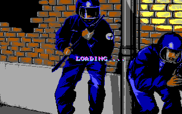 Hostage: Rescue Mission IBM PC/Compatibles Screenshot: Loading screen.
