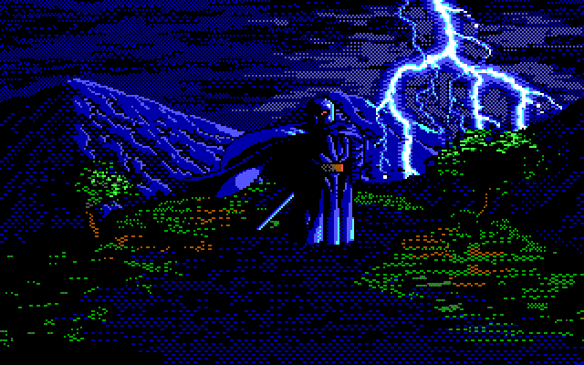 Knights of Legend IBM PC/Compatibles Screenshot: Lightning in the introduction.