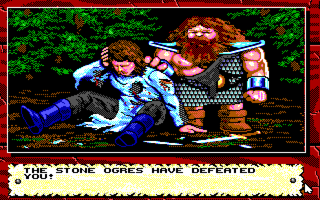 Knights of Legend IBM PC/Compatibles Screenshot: This battle did not end well...